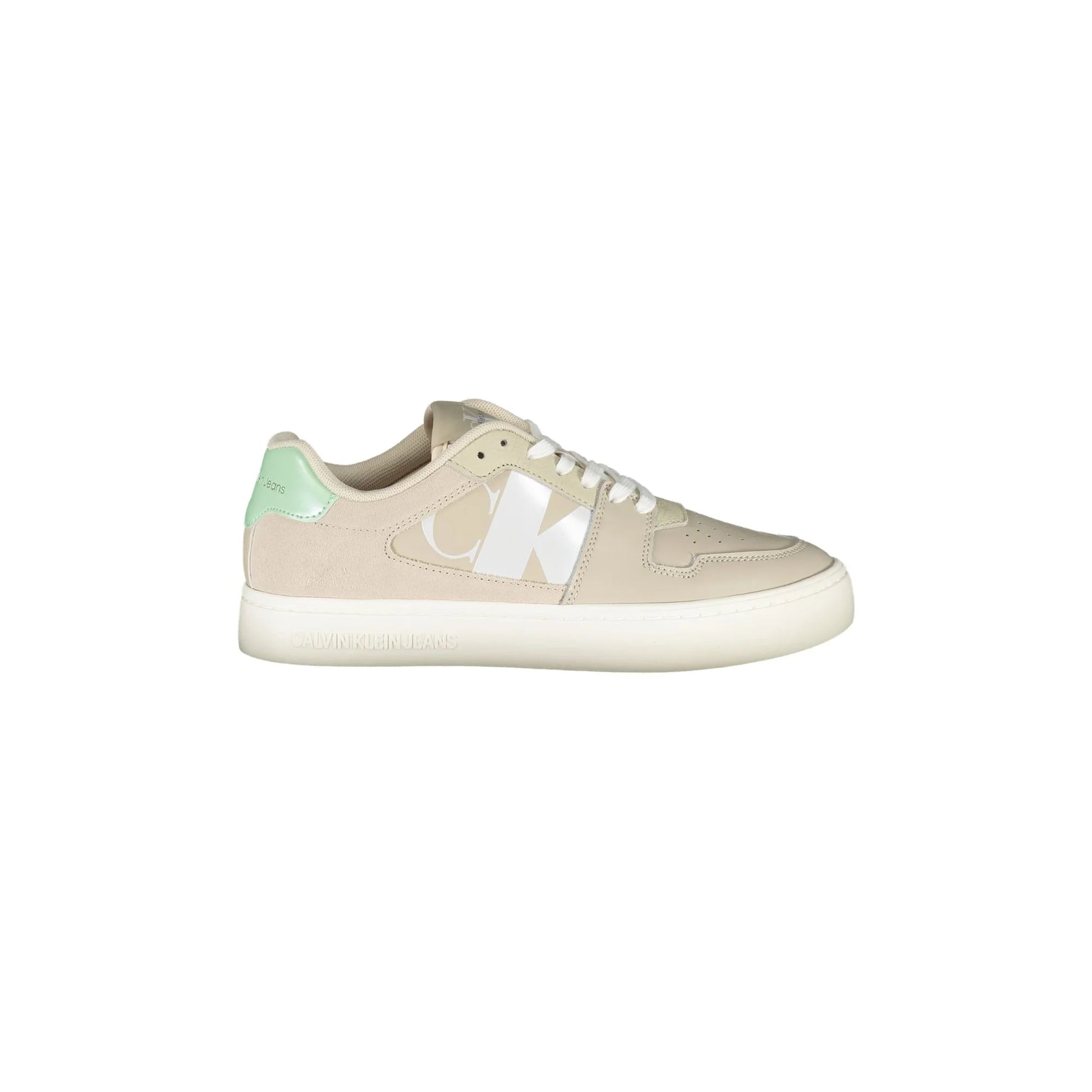CALVIN KLEIN Scarpe Sneakers Beige da Donna con Dettagli a Contrasto - foto prodotto