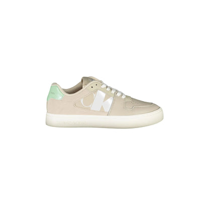 CALVIN KLEIN Scarpe Sneakers Beige da Donna con Dettagli a Contrasto - foto prodotto