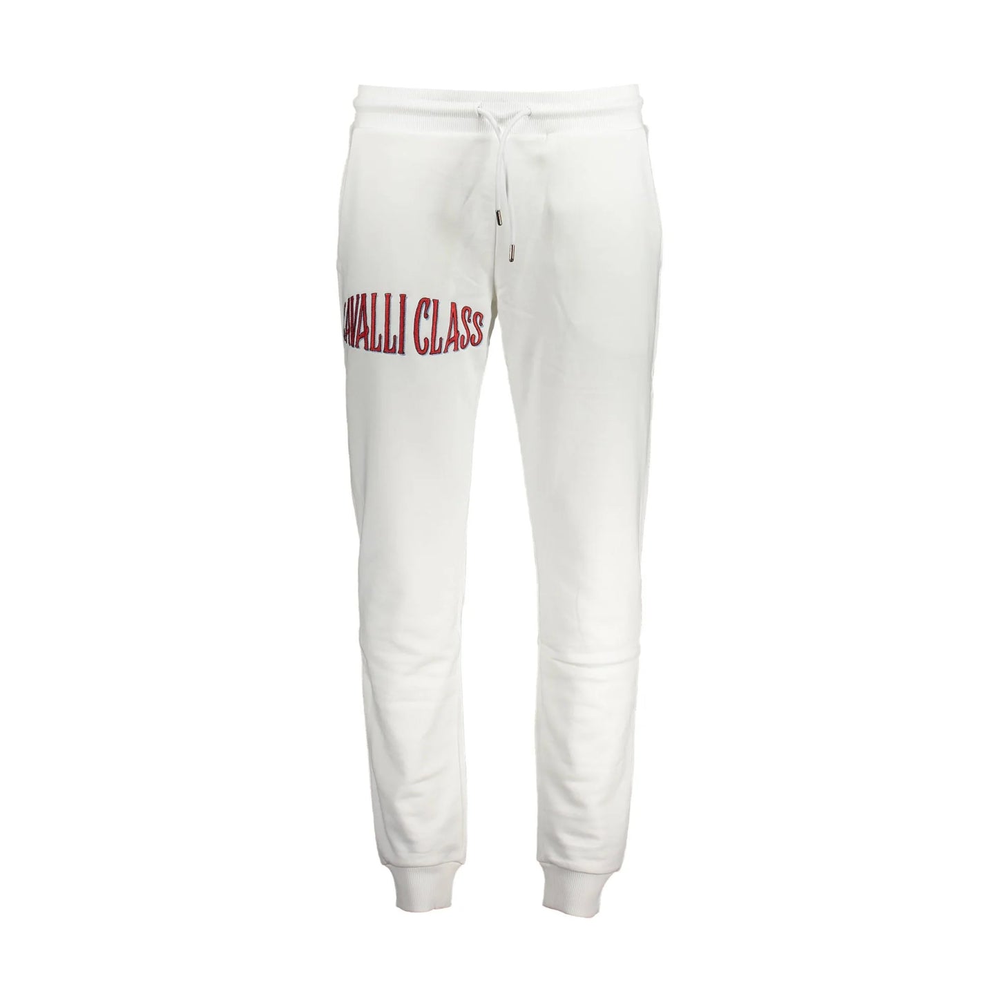 Cavalli Class Pantaloni Uomo Bianco Ricamo - foto prodotto