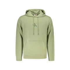Calvin Klein bluza męska z długim rękawem zielona z logo