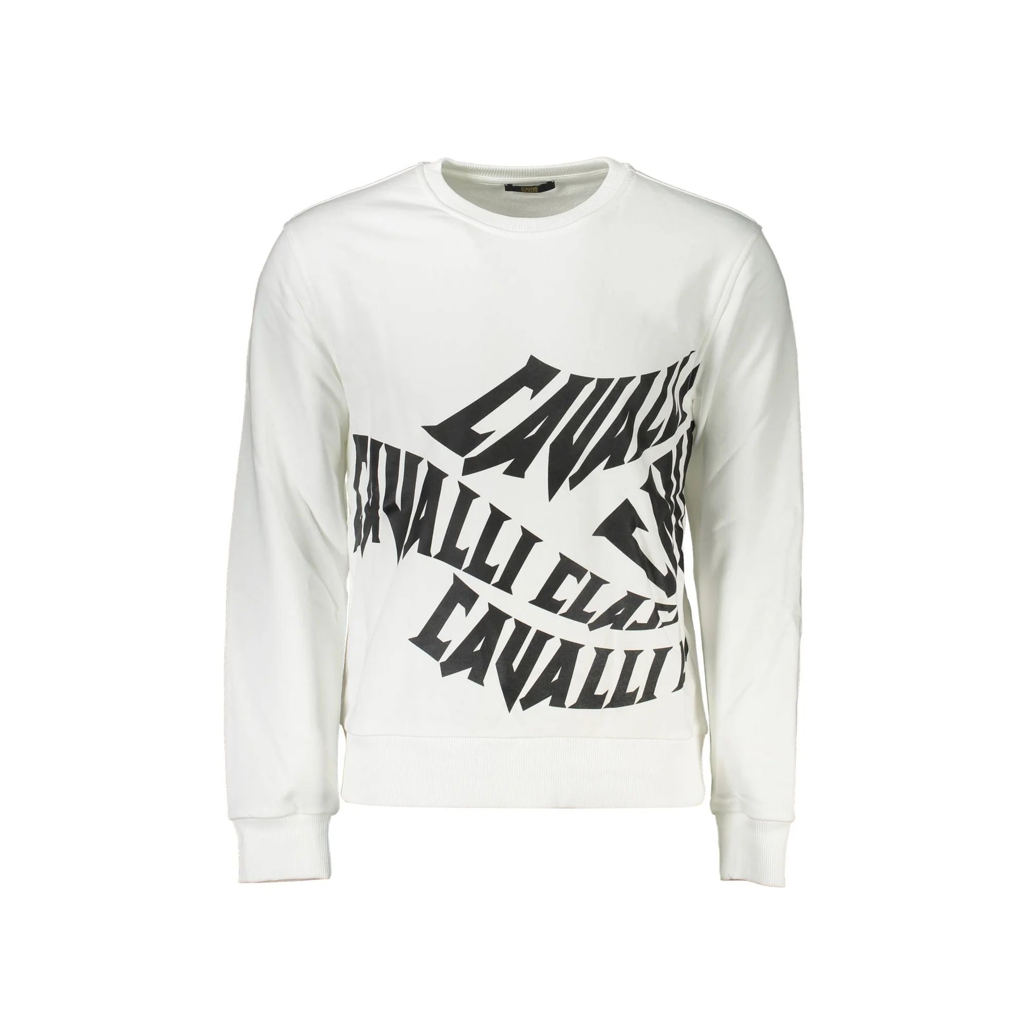 Cavalli Class Felpa Maniche Lunghe Uomo Bianca Stampa Felpe Bianco - foto prodotto