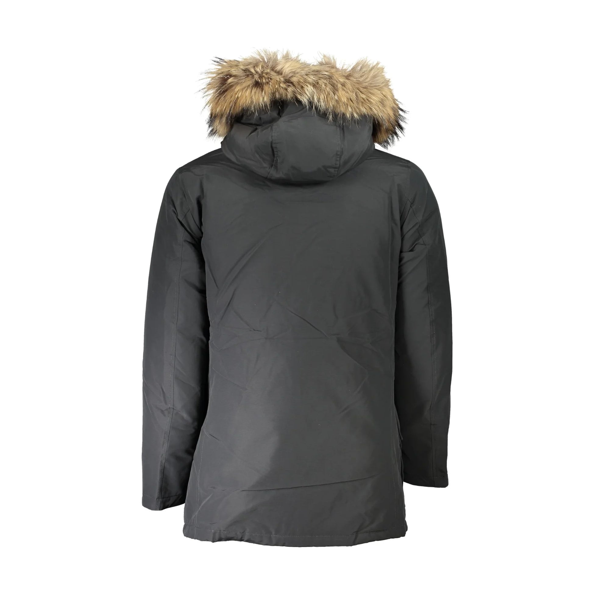 Woolrich Giubbotto Maniche Lunghe Uomo Grigio Cappuccio con Pelo Removibile Giubbotti e Giacche - vista 2