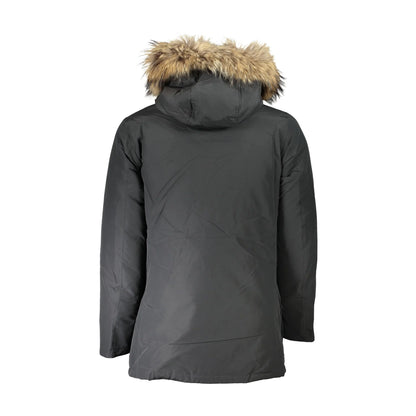 Woolrich Giubbotto Maniche Lunghe Uomo Grigio Cappuccio con Pelo Removibile Giubbotti e Giacche - vista 2