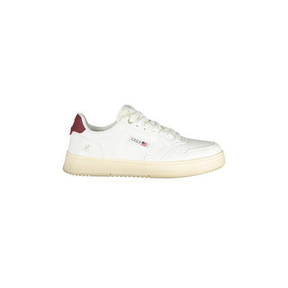 U.S. Grand Sneakers Uomo Bianche Stampa Logo Bianco - foto prodotto