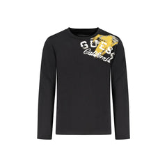 Guess Jeans T-Shirt Maniche Lunghe Bambino Nera Stampa Logo