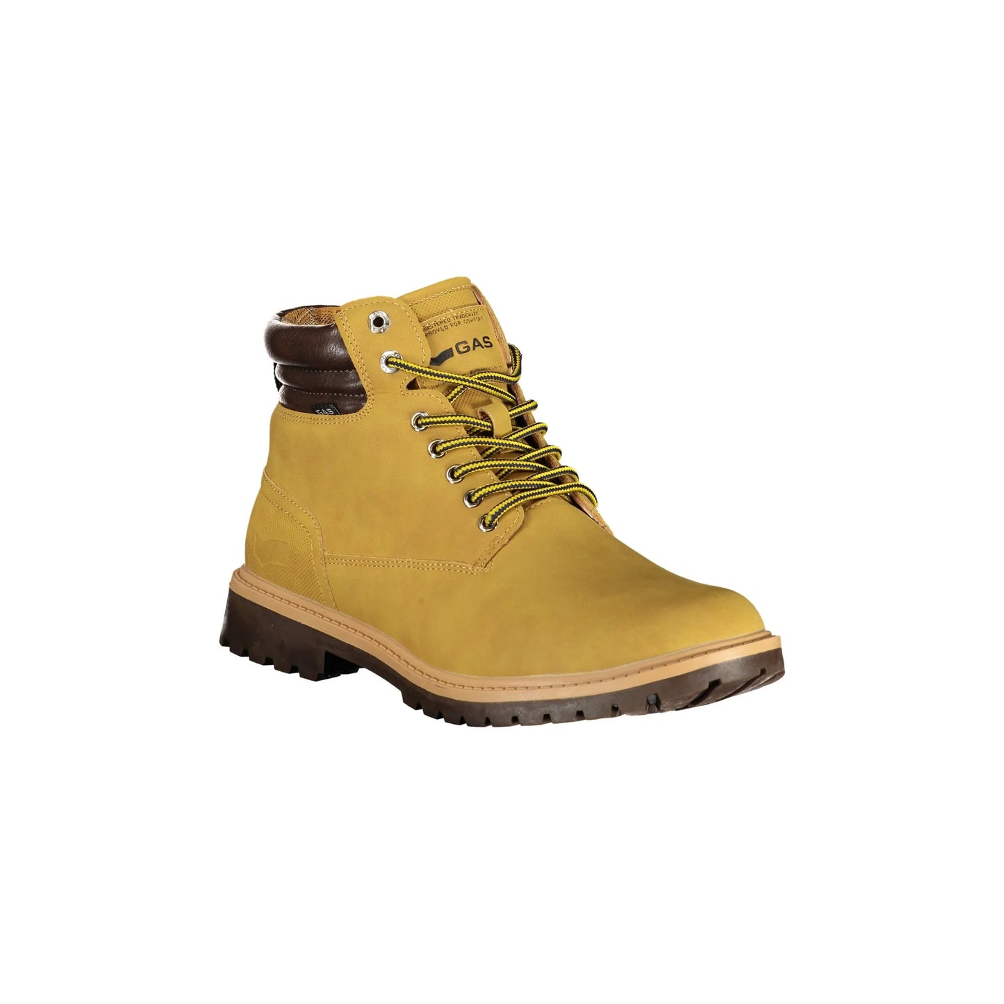 Gas Stivaletto Uomo Beige Lacci Plantare Removibile Logo Stivaletti - vista 2
