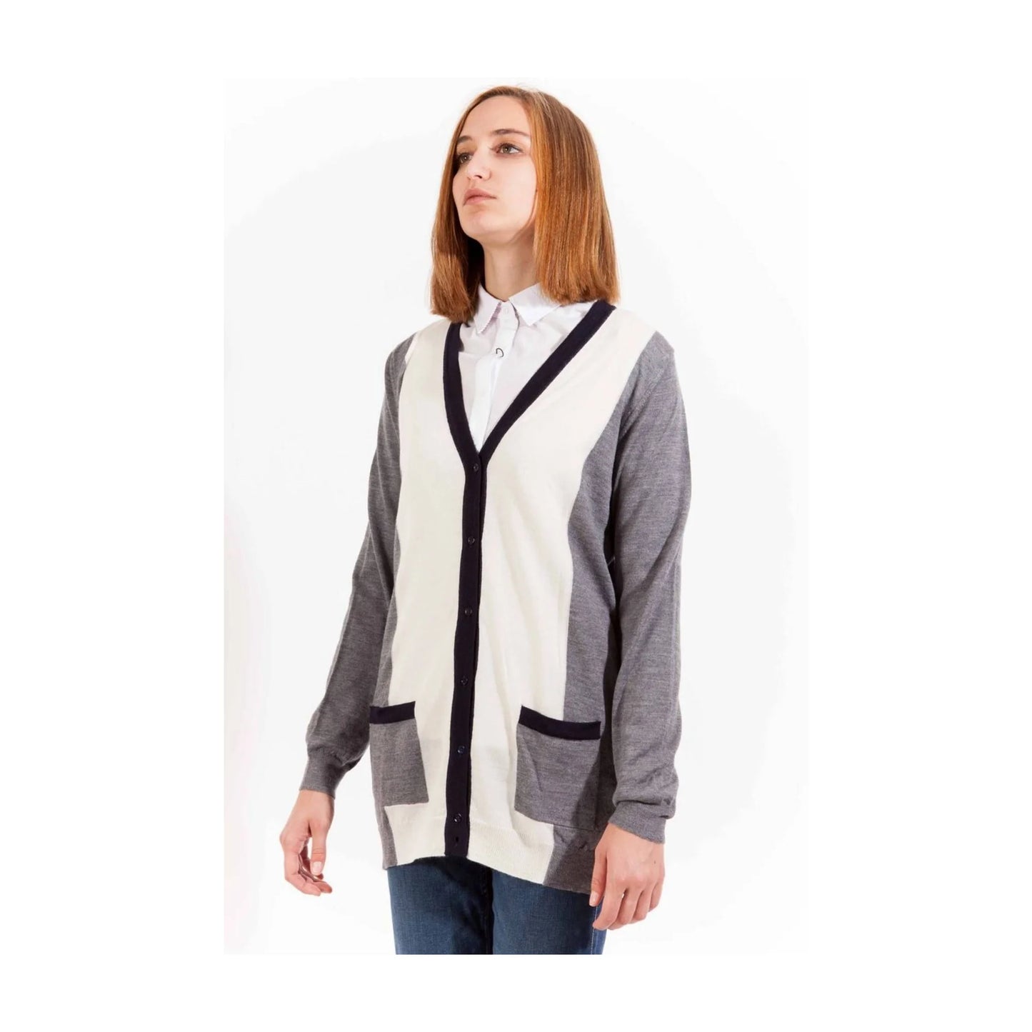 GANT CARDIGAN DONNA GRIGIO