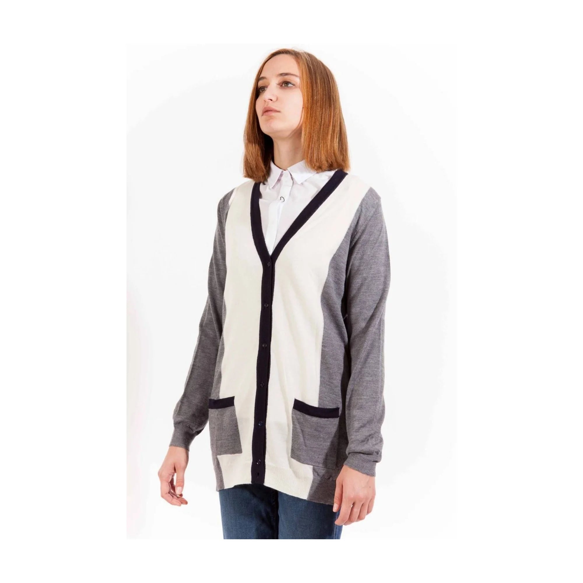 GANT CARDIGAN DONNA GRIGIO