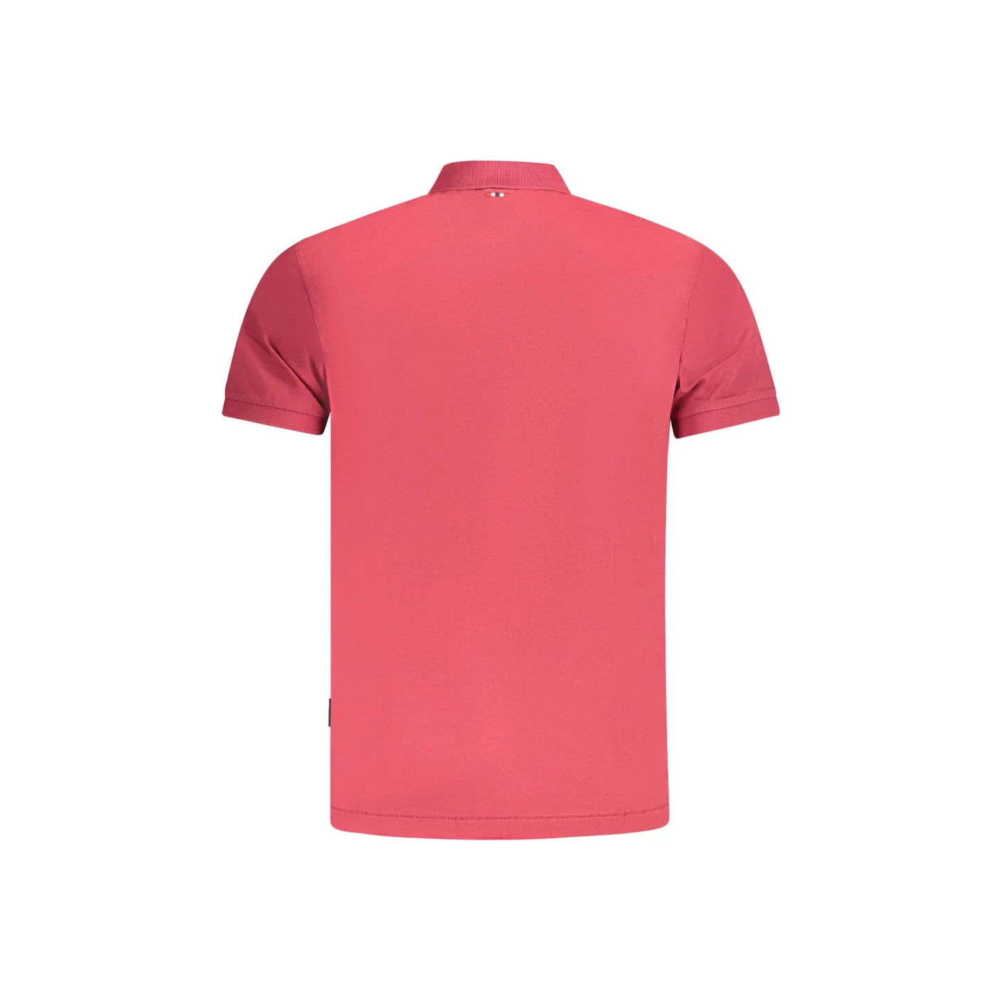 Napapijri Polo Maniche Corte Uomo Rossa Stampa rosso - vista 2