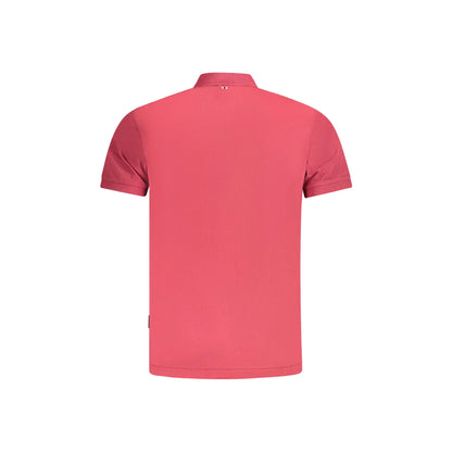 Napapijri Polo Maniche Corte Uomo Rossa Stampa rosso - vista 2