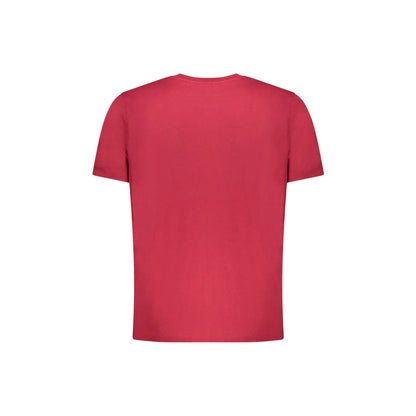 Pepe Jeans T-Shirt Maniche Corte Uomo Rossa Stampa Logo rosso - vista 2