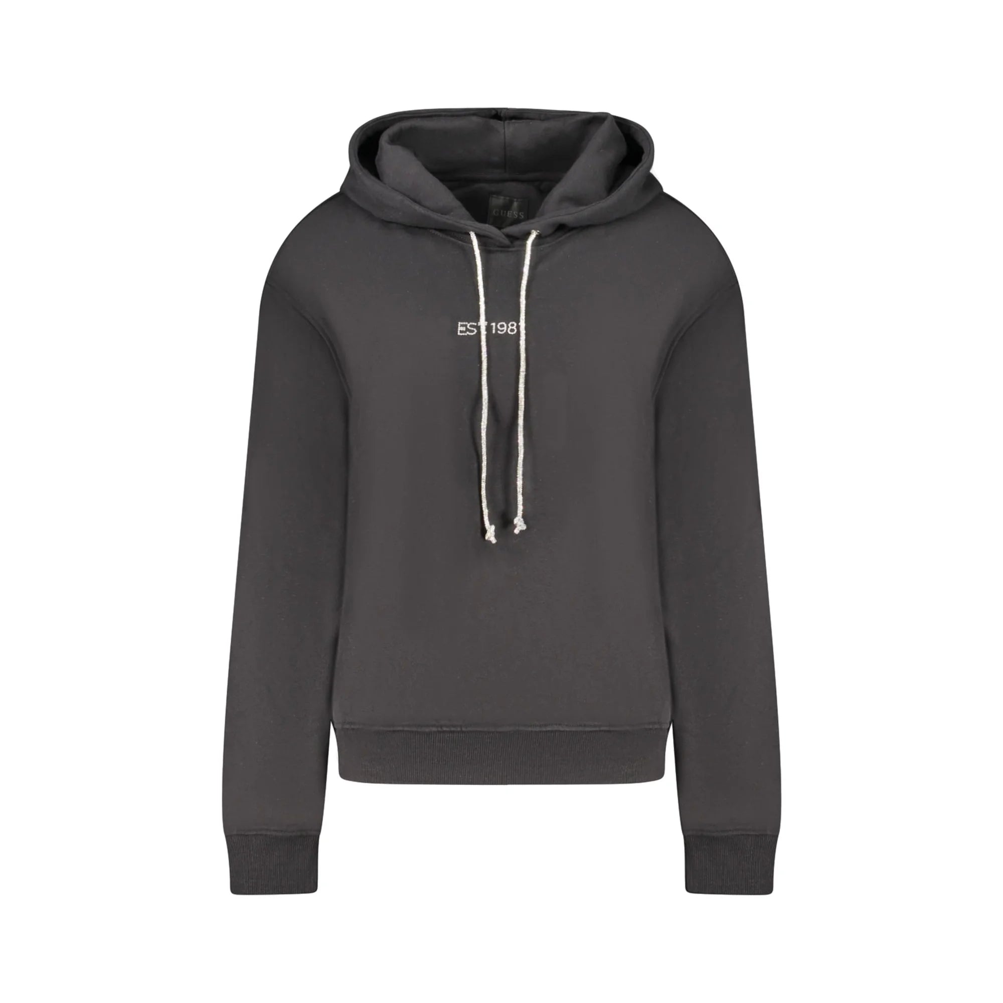 GUESS JEANS FELPA SENZA ZIP DONNA NERO