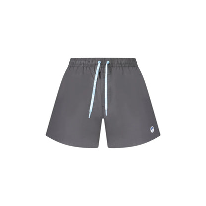 North Sails Costume da Mare Uomo Nero Dettagli a Contrasto Logo - foto prodotto
