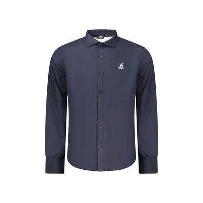 U.S. Grand Camicia Maniche Lunghe Uomo Blu Ricamo Camicie - foto prodotto