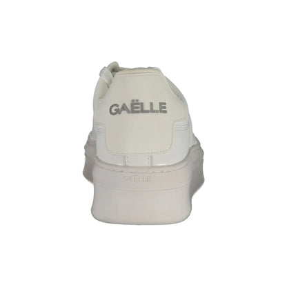 GAELLE PARIS Scarpe Sneakers Donna Bianche con Doppio Laccio Logato bianco - vista 3