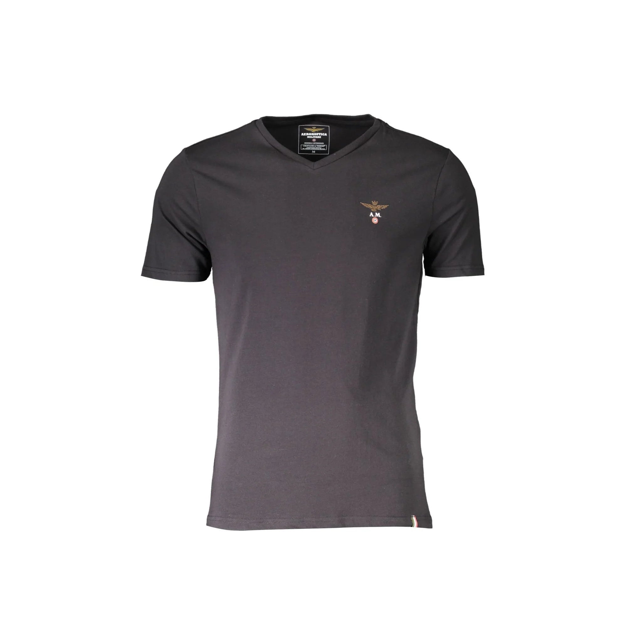 AERONAUTICA MILITARE T-SHIRT ESTERNABILE UOMO NERO