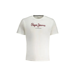 Pepe Jeans T-Shirt Maniche Corte Uomo Bianca Stampa Logo