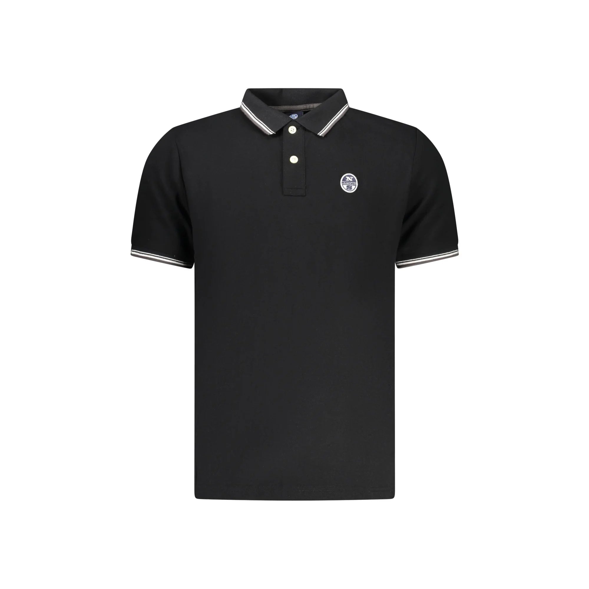 North Sails Polo Maniche Corte Uomo Nera Logo Nero - foto prodotto