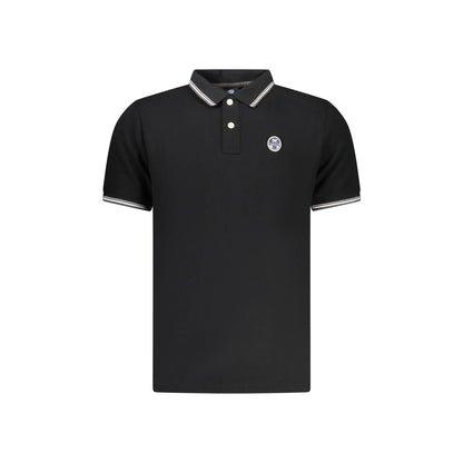 North Sails Polo Maniche Corte Uomo Nera Logo Nero - foto prodotto
