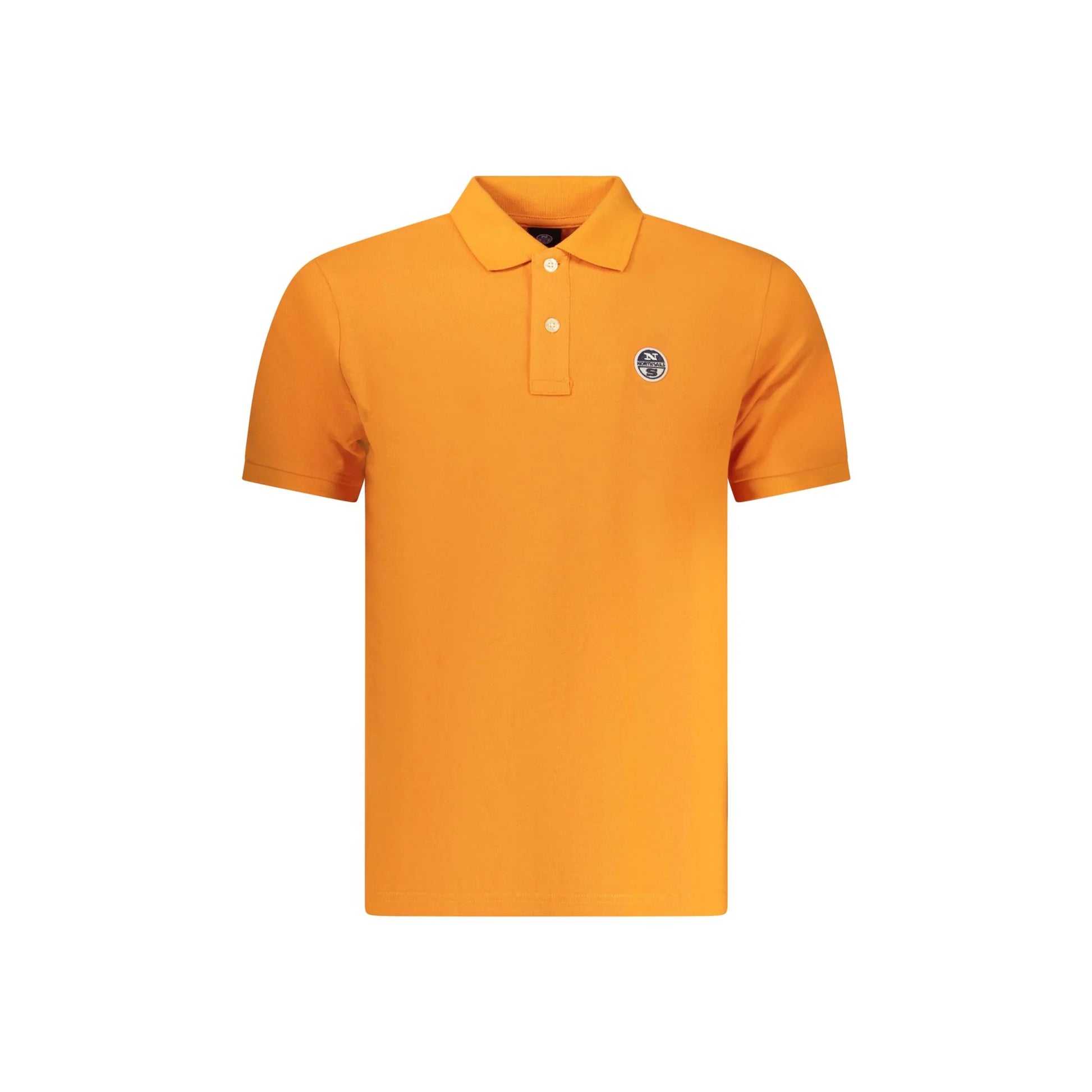 North Sails Polo Uomo Arancione Maniche Corte Applicazione Logo - foto prodotto