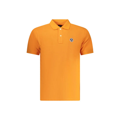 North Sails Polo Uomo Arancione Maniche Corte Applicazione Logo - foto prodotto