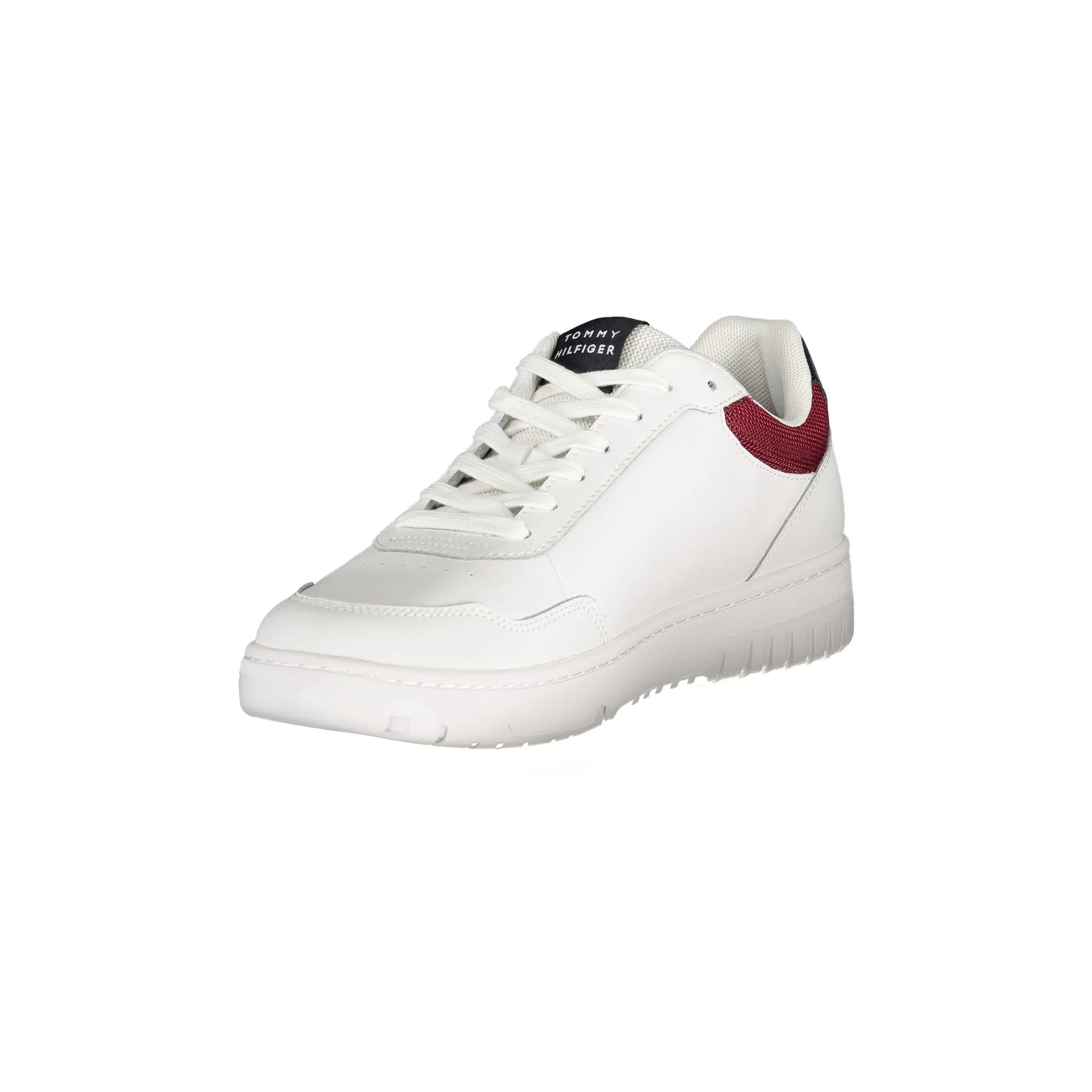 TOMMY HILFIGER Calzatura Sportiva Uomo Bianco con Lacci e Logo Sneakers - vista 3