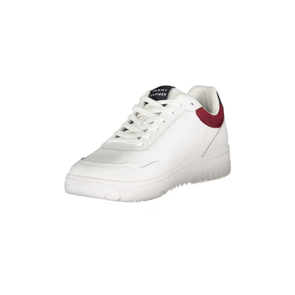TOMMY HILFIGER Calzatura Sportiva Uomo Bianco con Lacci e Logo Sneakers - vista 3