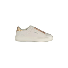 Gas White Logo Print Sneakers for Women