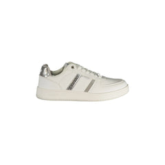 Gas White Logo Print Sneakers for Women