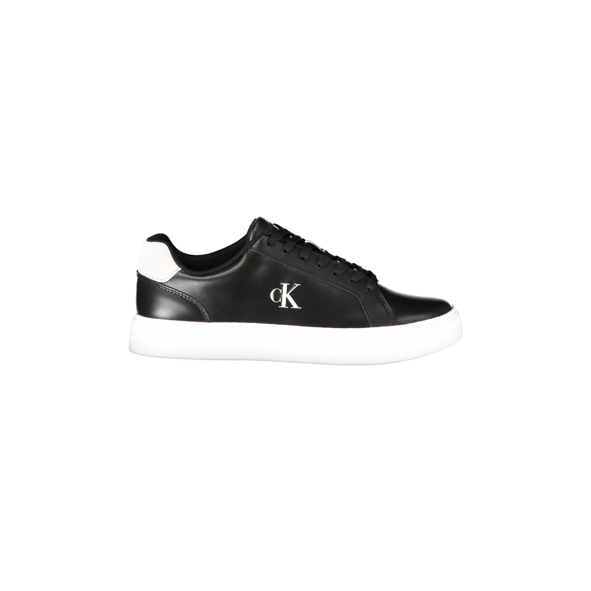 CALVIN KLEIN Sneakers Uomo Nere con Lacci e Dettagli Bianchi Nero - foto prodotto