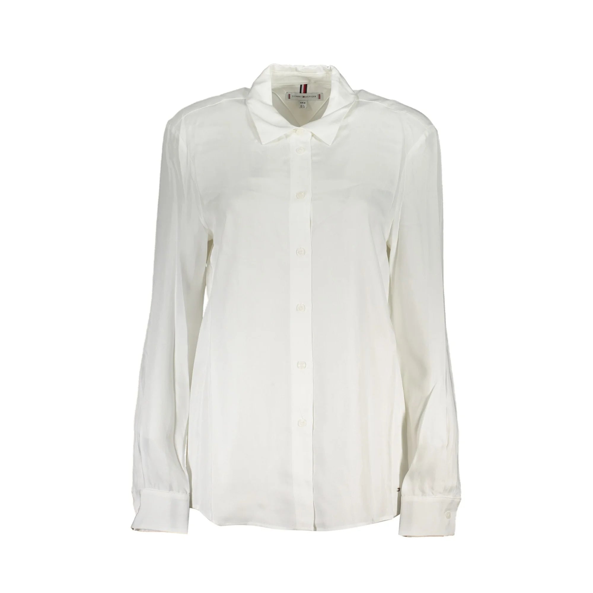 Tommy Hilfiger Camicia Maniche Lunghe Donna Bianca Logo Camicie Bianco - foto prodotto
