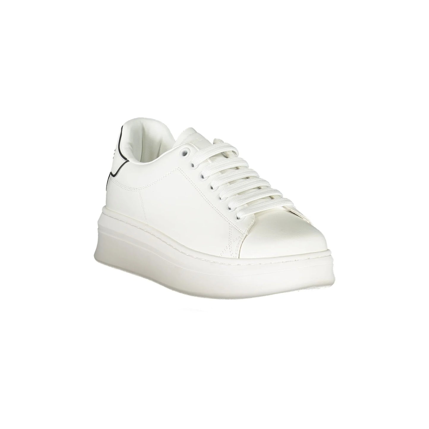 GAELLE PARIS Scarpe Sneakers Donna Bianche con Dettagli a Contrasto bianco - vista 2