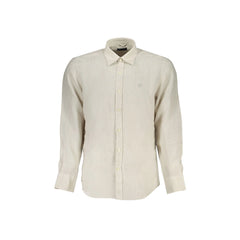 North Sails Camicia Maniche Lunghe Uomo Beige Ricamo