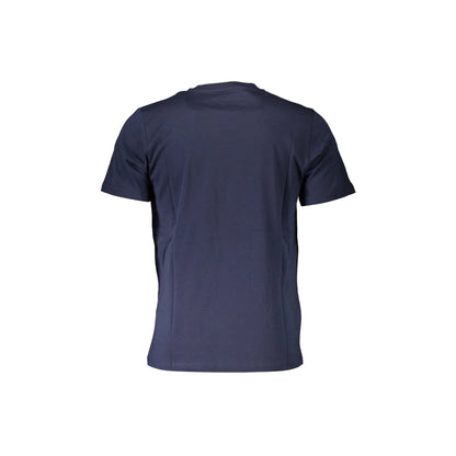 North Sails T-Shirt Uomo Blu Maniche Corte Stampa Logo - vista 2
