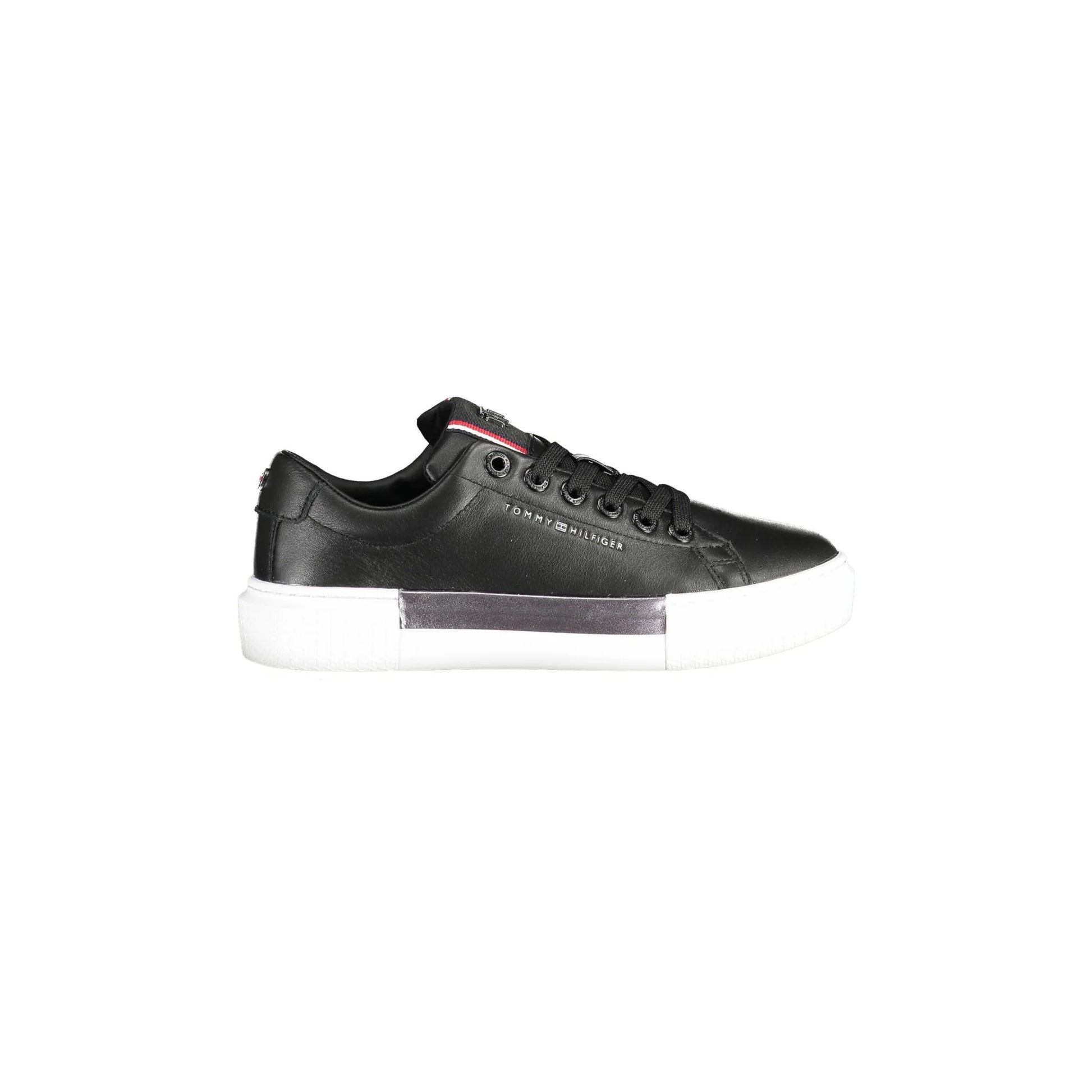 Tommy Hilfiger Sneakers Donna Nere Stampa Logo Nero - foto prodotto