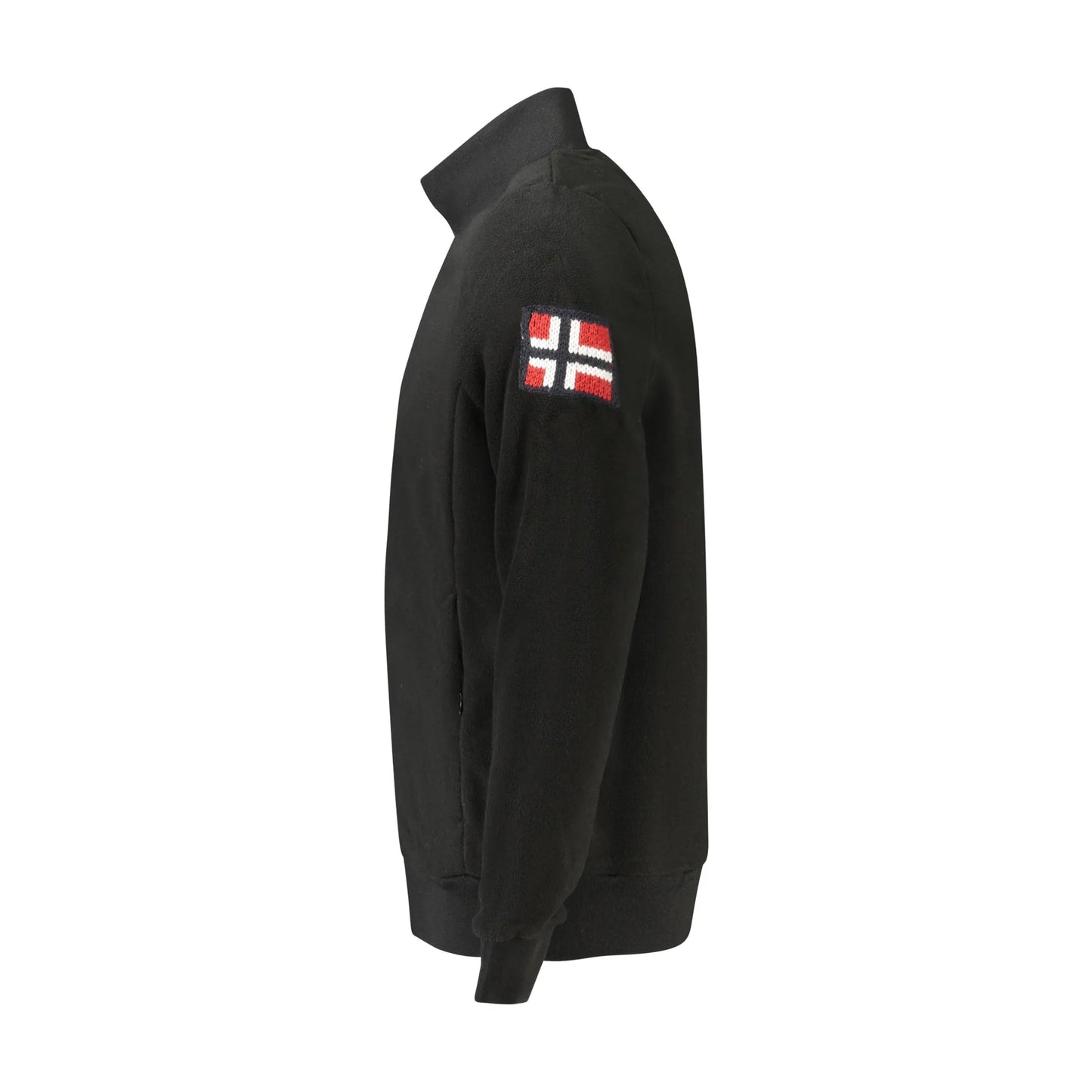 Norway 1963 Felpa Uomo Nero Zip Pile Tasche Ricamo Logo Felpe - vista 3