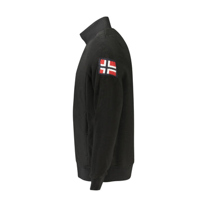 Norway 1963 Felpa Uomo Nero Zip Pile Tasche Ricamo Logo Felpe - vista 3