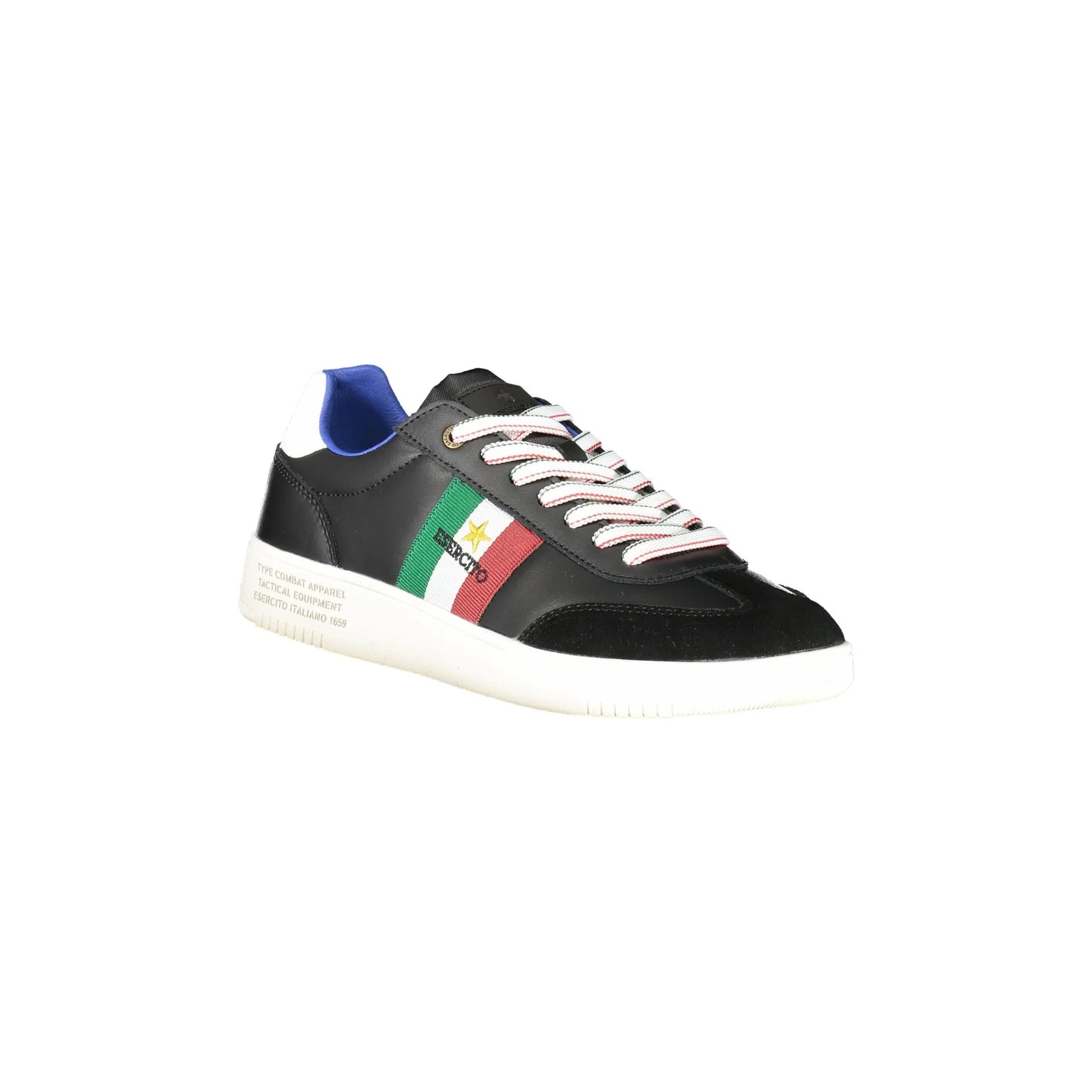 ESERCITO 1659 Scarpe Sportive Uomo Nere con Stampa e Dettagli Sneakers nero - vista 2