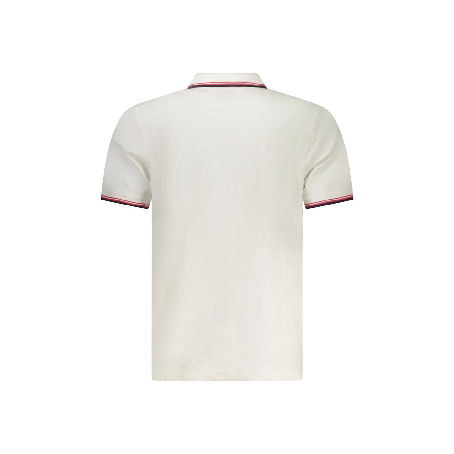 North Sails Polo Uomo Bianca Maniche Corte Contrasto Logo bianco - vista 2
