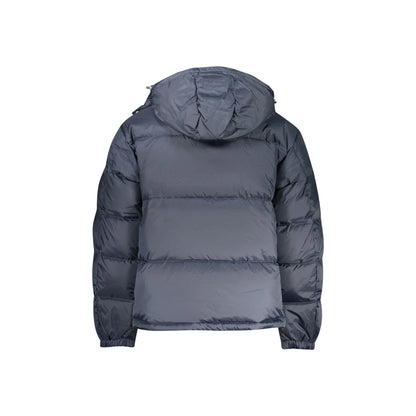 Tommy Hilfiger Giubbotto Uomo Blu Cappuccio Removibile Water Logo Giubbotti e Giacche - vista 2