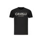 Cavalli Class T-Shirt Maniche Corte Uomo Nera Stampa Nero - foto prodotto