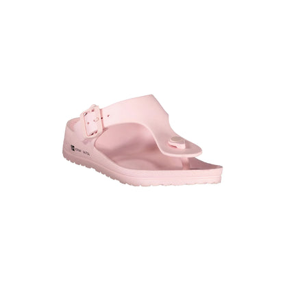 NORWAY 1963 Ciabatta Donna Rosa con Fibbia Regolabile e Logo Ciabatte - vista 2
