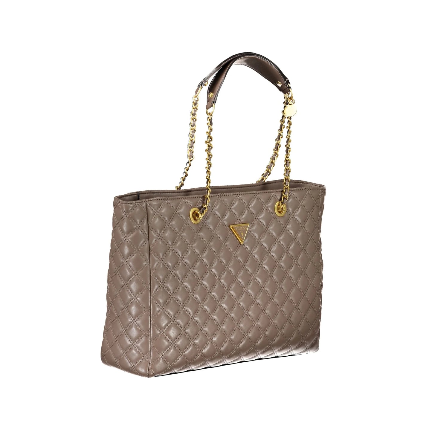 Guess Jeans Borsa Donna a Spalla Beige con Dettagli a Contrasto Borse - vista 2