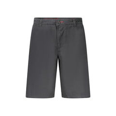 Norway 1963 Rövid Bermuda Pantalón Férfi Fekete Hímzés