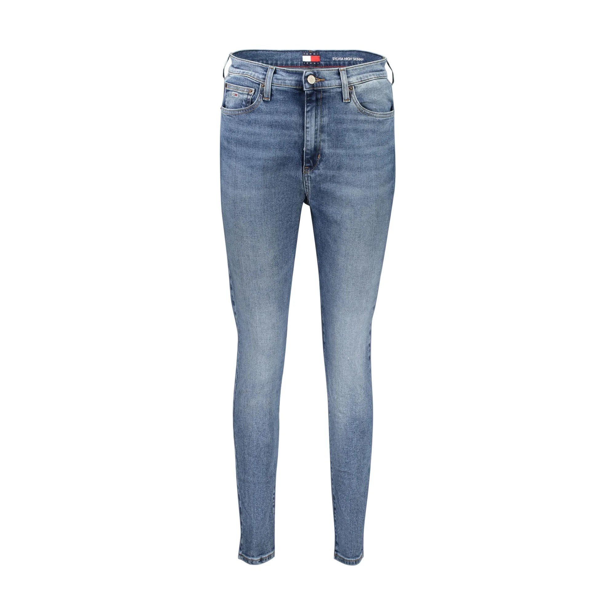 Tommy Hilfiger Jeans Donna Blu Effetto Slavato Logo - foto prodotto