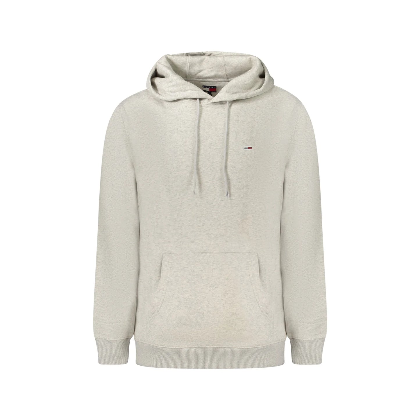 Tommy Hilfiger Felpa Uomo Grigia Con Cappuccio Felpata Tascone Logo Felpe Grigio - foto prodotto