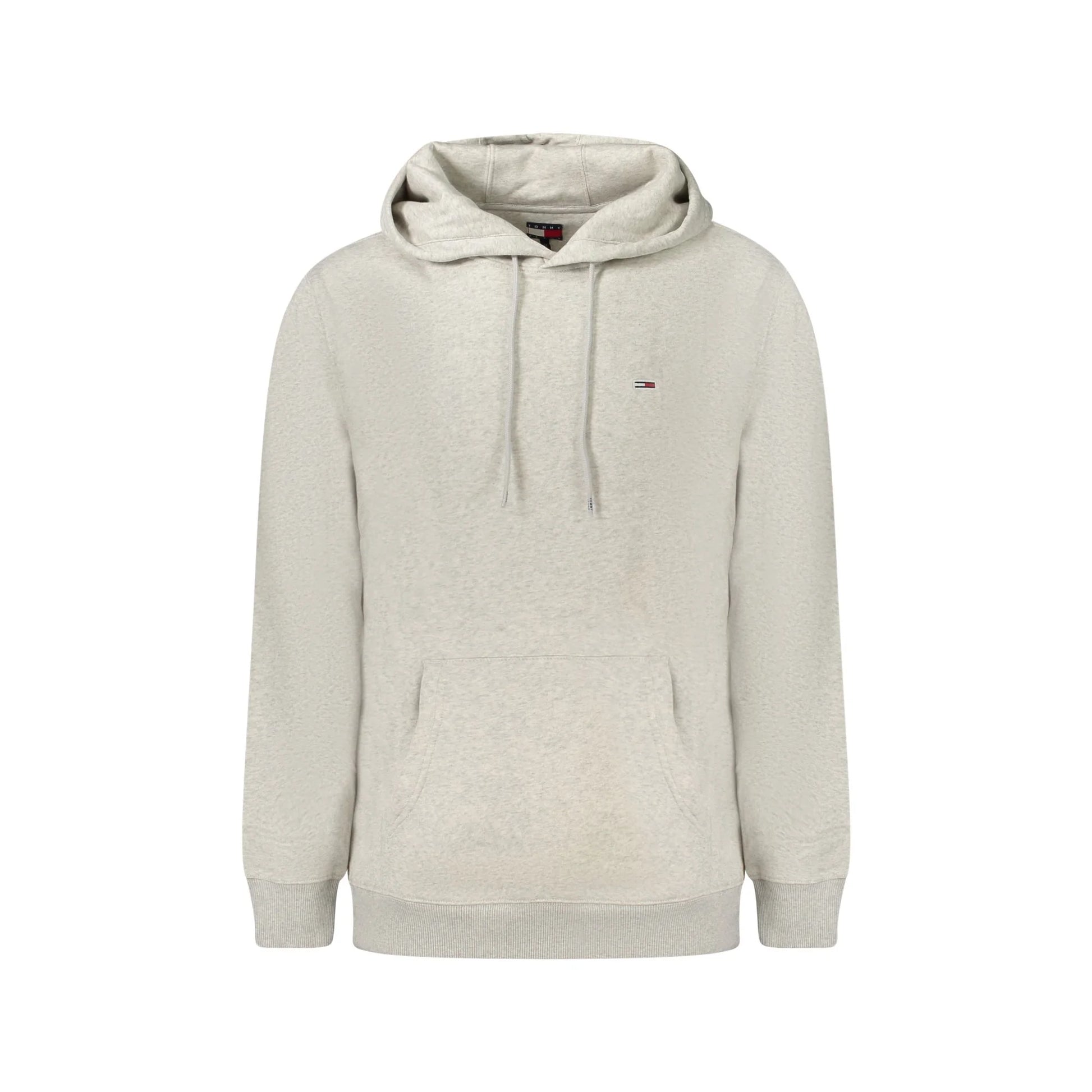 Tommy Hilfiger Felpa Uomo Grigia Con Cappuccio Felpata Tascone Logo Felpe Grigio - foto prodotto