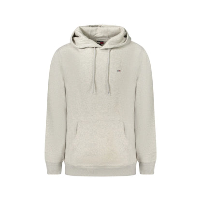 Tommy Hilfiger Felpa Uomo Grigia Con Cappuccio Felpata Tascone Logo Felpe Grigio - foto prodotto