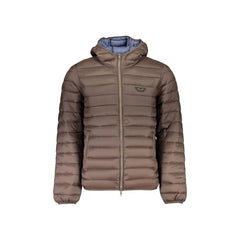 Armata Di Mare Giubbotto Maniche Lunghe Uomo Marrone Logo