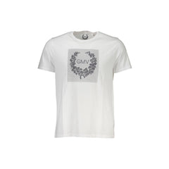 Gian Marco Venturi T-Shirt Manches Courtes Homme Blanche Imprimé
